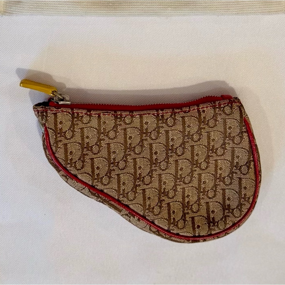 Never used Dior Diorissimo Rasta Saddle Coin Pouch/Purse - Picture 2 of 6